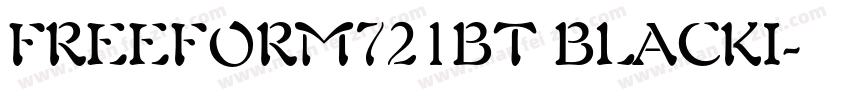 FREEFORM721BT BLACKI字体转换